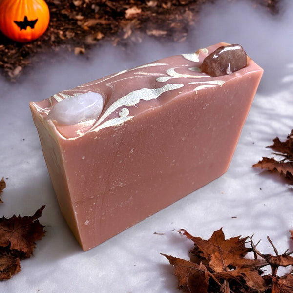 Samhain and Yule Crystal Soaps