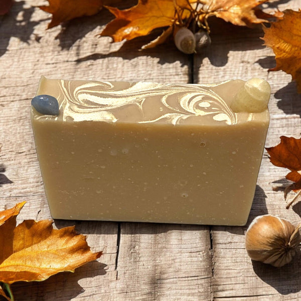 Samhain and Yule Crystal Soaps