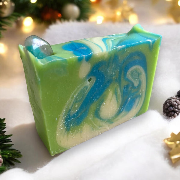 Samhain and Yule Crystal Soaps