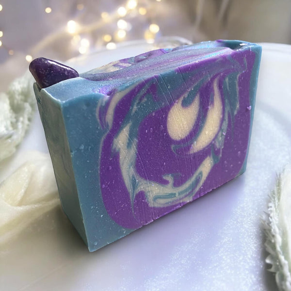 Samhain and Yule Crystal Soaps