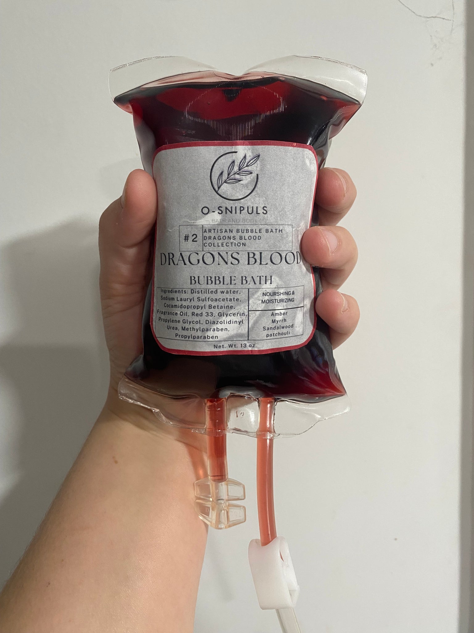 Dragons blood bubble wash/shower gel